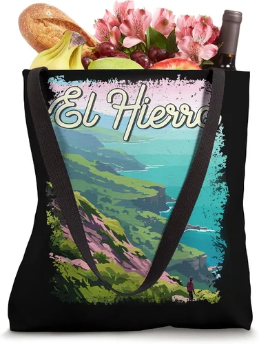 Vista 4 de El Hierro Spain Vintage Landscape Tote Bag