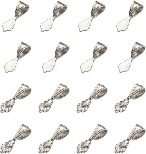 Vista 10 de Fianzas adhesivas MegaPet, Plata Cuchara de plata antigua