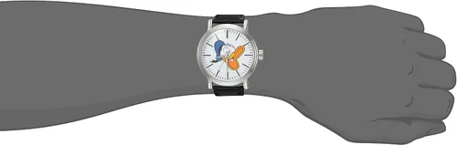 Vista 2 de Disney Reloj analógico de cuarzo para adultos, Negro, Vintage