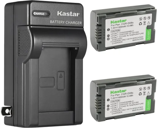 Vista 5 de Kastar AC Wall Battery Charger Replacement for Panasonic CGA-D08R, CGA-D08S, CGA-D08SE/1B, CGA-D120, CGA-D120A/1B, CGA-D120E/1B, CGR-D08