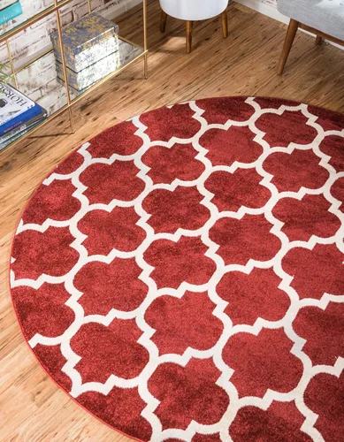Vista 66 de Unique Loom Trellis Collection - Alfombra de área de Filadelfia, rectangular de 2 pies 2 pulgadas x 3 pies, color morado y marfil