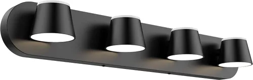 Vista 16 de URSOLA Luz de Tocador de Baño de 2 Luces, Accesorios de Iluminación de Pared LED Negros, Orientables Arriba y Abajo, Regulables, Accesorios