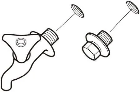 Vista 2 de SANEI JR71-20 Plumbing Parts, Faucet Plug Not Required, For Shut-off, Nominal 20