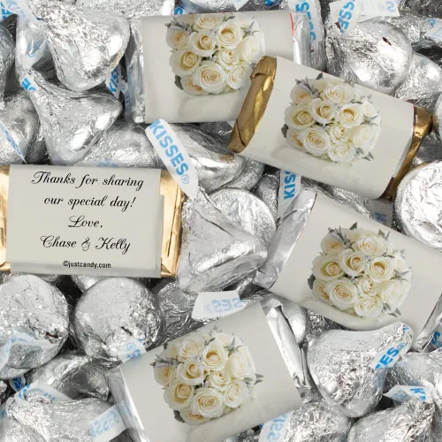 Vista 17 de 128 piezas de dulces de boda personalizados en miniatura y besos