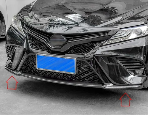 Vista 7 de X xotic tech alerón para parachoques delantero, labio, divisor de barbilla, cubierta de esquina, patrón de fibra de carbono, compatible con Toyota