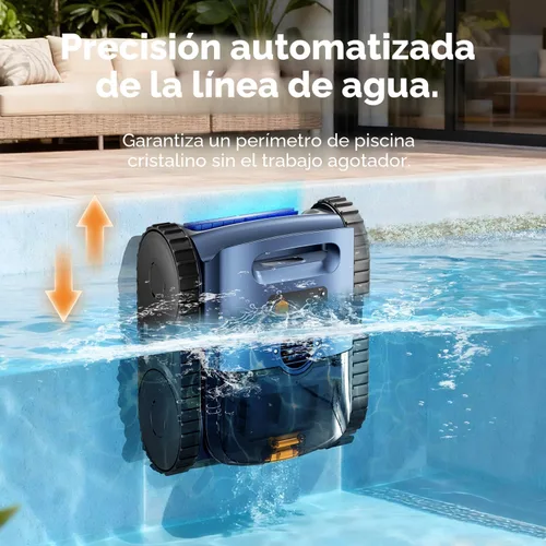 Vista 5 de [Lanzamiento 2026] Aspiradora robótica automática de piscina para piscinas enterradas y sobre el suelo, aspiradora de piscina de escalada en pared