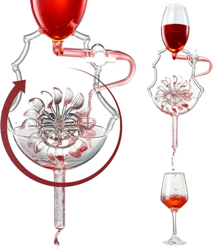 Vista 7 de Areadivino Aireador de Vino Italiano, Decantador Aireador, Aireadores en Botella para Vino Tinto y Blanco, Mejora el Sabor de Tus Vinos, Diseño