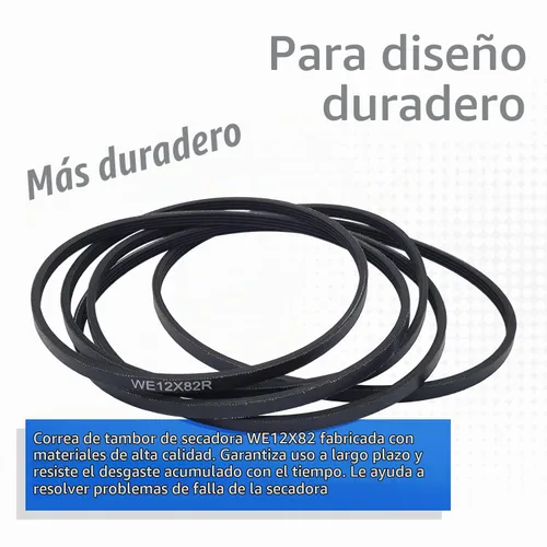 Vista 4 de WE12X82 Correa secadora para GE General Electric WE12X10014 PS2350043 secadora
