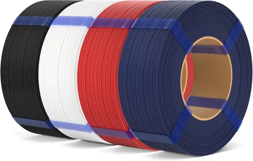 Vista 33 de ELEGOO Filamento de relleno básico PLA 1.75mm negro 4KG, filamento para impresora 3D sin carrete precisión dimensional +/- 0.02mm, PLA para 4*2.2