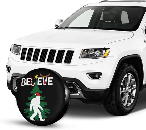 Vista 48 de Cool Cat and UFO Spare Tire Cover Wheel Protectors Dust-Proof Wheel Tire Cover Fit Trailer, Rv, Sand Many Vehicle 14inch