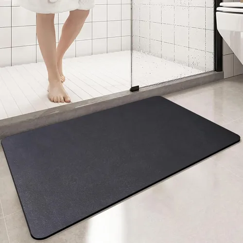 Vista 17 de Tierra de Diatomeas Tapete de Baño Alfombras de Baño Súper Absorbente Secado Rápido Antideslizante Tapete de Baño Delgado Tapetes de Piso de Baño