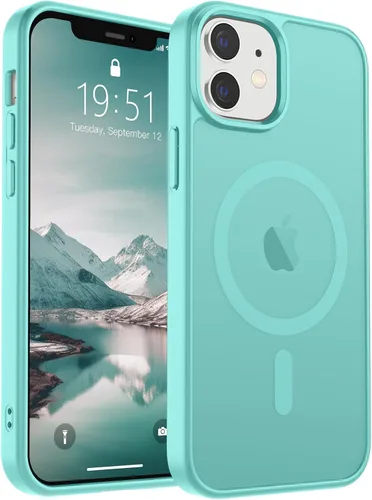Vista 112 de SUPFINE Funda magnética para iPhone SE 2022 (3ª)/2020 (2ª), iPhone 8 (compatible con MagSafe) (protección contra caídas de grado militar), funda