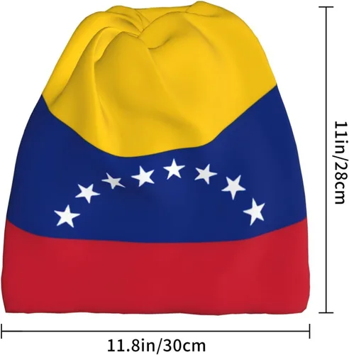 Vista 3 de Gorros de gorro con bandera, gorro de calavera haitiano, bufanda para mujeres y hombres