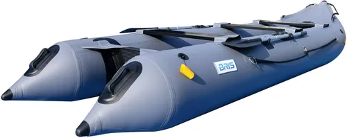 Vista 3 de BRIS Bote inflable de 14.1 pies Kayak inflable 3 persona Kayak canoa pesca poonton barco