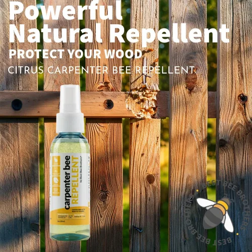 Vista 6 de Best Bee Brothers Aerosol repelente de abejas de carpintero cítricos, 8 Spray repelente de abejas de carpintero cítrico
