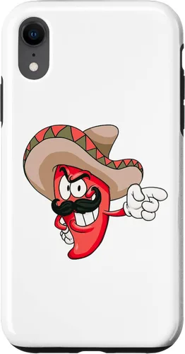 Vista 9 de Funda para iPhone 12 mini chile rojo picante con diseño de chile en forma de sombrero
