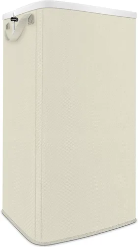Vista 14 de SNIGJAT Cesta grande para la ropa sucia, cesta alta con asas resistentes, cestas para ropa sucia, cesta rectangular para ropa sucia para dormitorio
