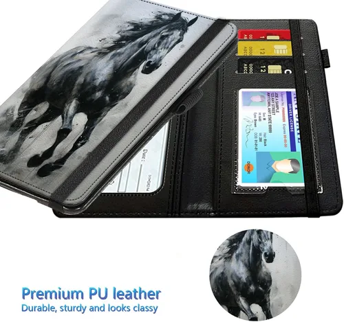 Vista 155 de Funda para chequera para hombres y mujeres, cartera de cuero RFID con ranuras para tarjetas de crédito, soporte de cheques duplicados personales