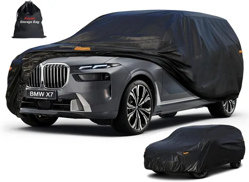 Vista 59 de Kayme Cubierta de auto SUV de 7 capas ajuste personalizado para BMW X1 (2009-2025), impermeable, para todo tipo de clima, para automóviles, cubierta