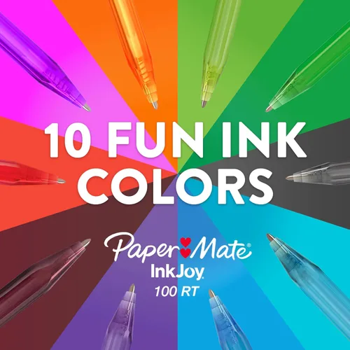 Vista 5 de Paper Mate InkJoy 100RT Bolígrafos retráctiles, punta mediana