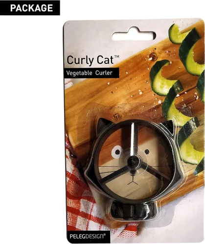 Vista 4 de Peleg Design Rizador de verduras de gato rizado, espiralizador de mano para pepinos y calabacines, cortador de verduras, cortador en espiral