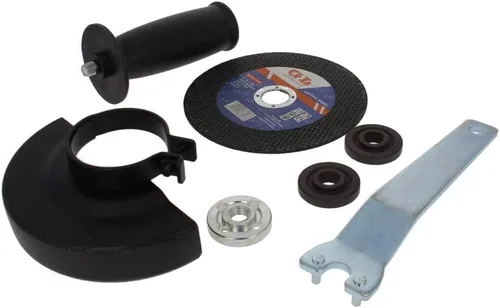 Vista 3 de Auniwaig Juego de accesorios para amoladora angular, protector de metal, llave, mango, disco de lijado