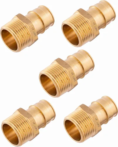 Vista 11 de 5 piezas EFIELD Pex-A Poly PPSU Expansión Adaptador 1" X1" Macho NPT Para tubería Pex A, ASTM F1960-PPSU1960060 (5)