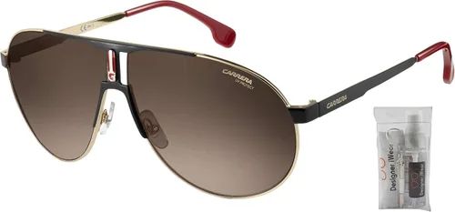 Vista 2 de Carrera CA1005S Metal Aviator Sunglasses For Men For Women+ BUNDLE with Designer iWear Eyewear Care Kit