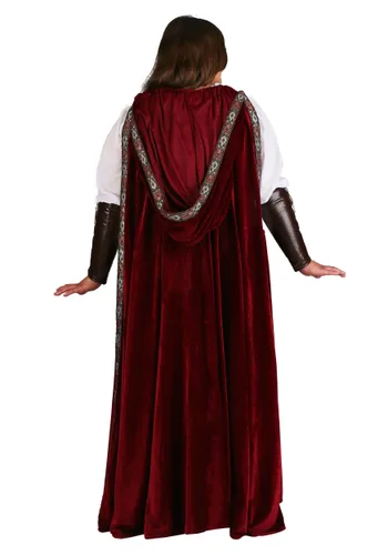 Vista 4 de Disfraz de Caperucita Roja deluxe talla extra Multicolor