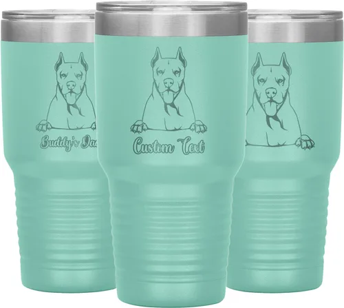 Vista 12 de Personalized Dogo Argentino Dog Mom Dad Tumbler, Dogo Argentino Mommy Daddy Coffee Tumbler, Dogo Argentine Mastiff Christmas Women Men Present, Dog