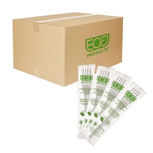 Vista 15 de Eco-Products - Cucharas de plástico compostables CPLA de 6 pulgadas, caja de 1000, cuchara negra desechable, cubiertos de plantas