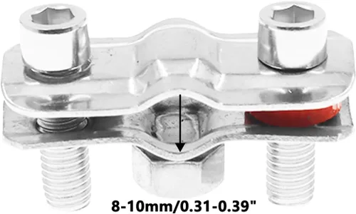 Vista 2 de Gancho de anillo de acero inoxidable 304, abrazadera para colgar tubos, soporte de tubo de pared ajustable, colgador de tubo de anillo dividido
