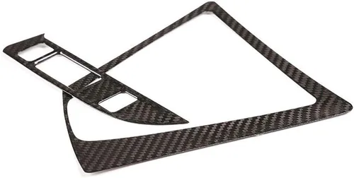 Vista 4 de YIWANG 100% fibra de carbono real coche cambio cambio marco marco marco ajuste para BMW M3 M4 F80 F82 F83 2014-2018 mano izquierda accesorios