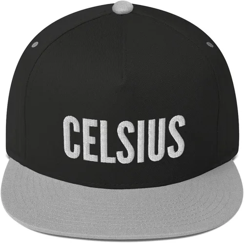Vista 2 de Celsius Crypto Hat (Gorra de Snapback de Bill Plana Bordada)