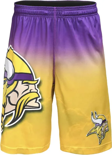 Vista 18 de FOCO Mens NFL Football Team Logo Gradient Big Logo Training Shorts