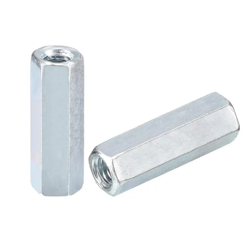 Vista 8 de uxcell Tuercas de acoplamiento M5x8x12mm - Acoplador de varilla roscada hexagonal de acero al carbono galvanizado para muebles, electrónico