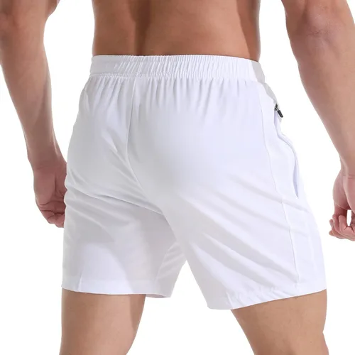 Vista 2 de VPOS Pantalones cortos de gimnasio para hombre de 5 pulgadas, ligeros pantalones cortos deportivos para hombre, de secado rápido, con bolsillos