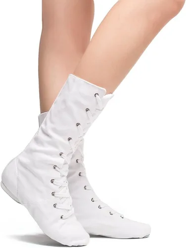 Vista 4 de MSMAX Botas de baile para adultos, zapatillas de ballet y jazz