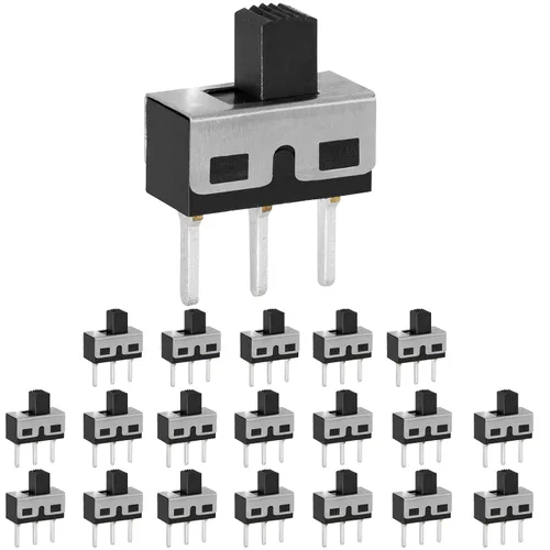 Vista 10 de Interruptor deslizante Montaje en panel 3 Pasador de soldadura ON/OFF 2 Posiciones 50Pcs