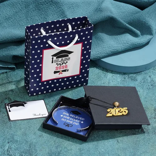 Vista 3 de M MOOHAM Graduation Gifts for Her Him 2025, Inspirational Graduation Bracelets Class of 2025 High School College Graduation Gifts for Her with