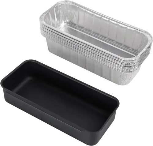 Vista 11 de SafBbcue 80580 - Bandeja de grasa con 12 bolsas de goteo para parrilla Weber Q200 y Q300, bandeja de grasa para Weber Q2000 Q2200 Q200 Q220 Q3000