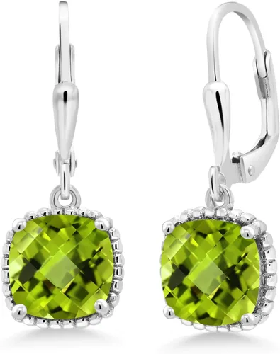 Vista 63 de Gem Stone King Aretes colgantes de plata de ley 925 de 0.315 pulgadas para mujer