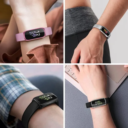 Vista 7 de FINTIE Paquete de 3 fundas compatibles con Fitbit Inspire 3 2 HR, flexible, suave, protector de pantalla de reloj, funda de TPU para parachoques