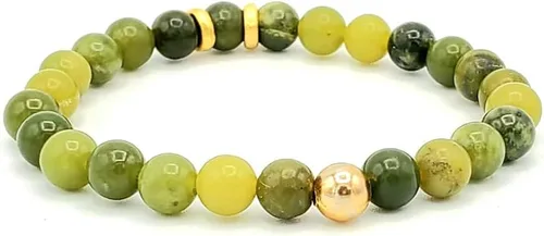 Vista 2 de Genuine Canadian Jade for Good luck Harmony and Health beaded bracelet
