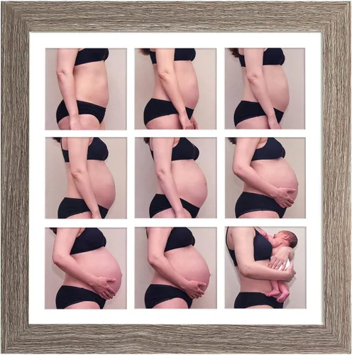 Vista 16 de YK artwood Impresiones en lienzo personalizadas con tus fotos, marco personalizado de 8 x 8 pulgadas, marco moderno de madera negra con tu foto