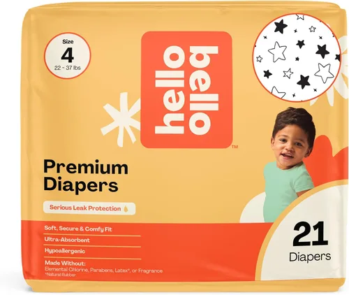 Vista 53 de Hello Bello Premium Pañales para bebé talla 1, 32 unidades de pañales desechables, extra absorbentes, hipoalergénicos con ajuste cómodo y seguro