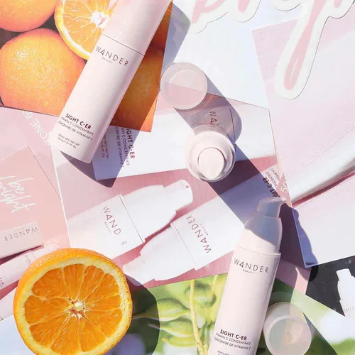 Vista 6 de Wander Beauty Sight C-er Concentrado de vitamina C, crema con 20% de vitamina C para rellenar, iluminar e hidratar la cara, hidratante iluminadora