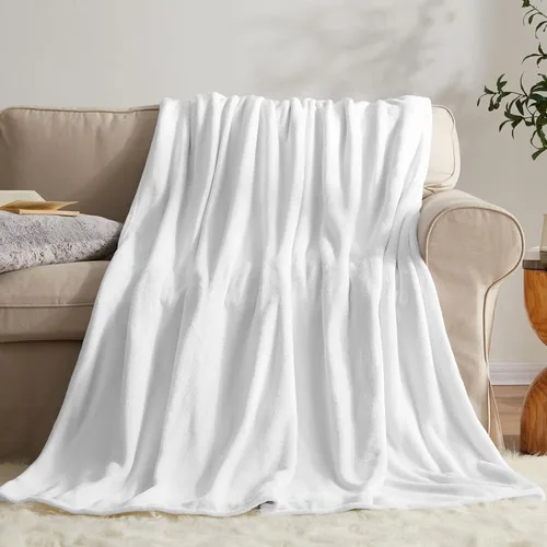 Vista 43 de KMUSET Manta de Tiro Súper Suave Premium de Franela de Forro Polar Sedosa Tamaño de Tiro Beige Microfibra Manta Ligera para Uso en Todas
