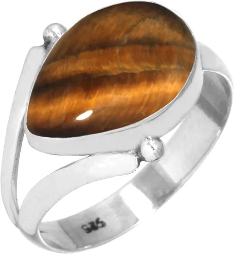 Vista 20 de Lapislázuli, cornalina, cristal, granate, pera, anillo hecho a mano de plata de ley 925, joyería de piedras naturales boho para mujer Cuarzo granate.