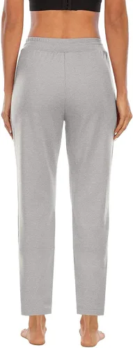 Vista 3 de Pantalones deportivos para mujer, leggings deportivos, pantalones de pierna recta, con cordón, holgados, cintura elástica, pantalones de descanso